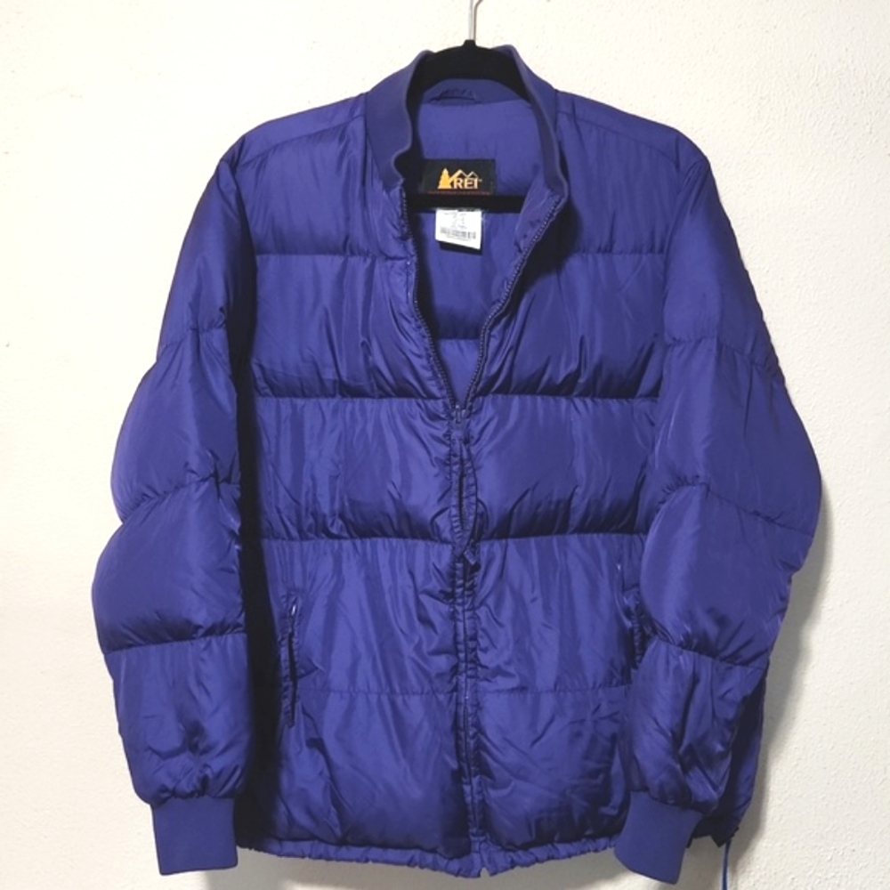 REI Vintage Goose Down Quilted Puffer Jacket Purple Size Large - Picture 11 of 13